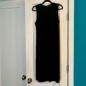 NWT black midi column dress